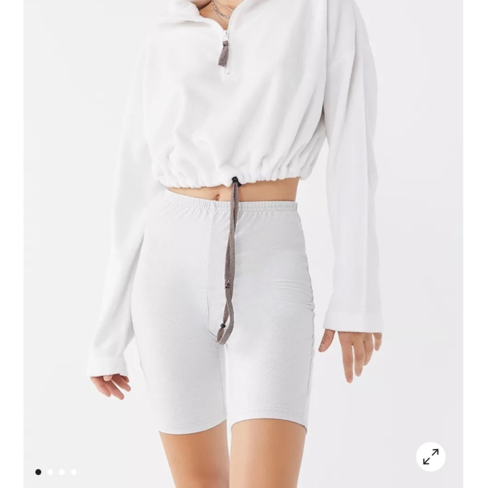 Urban Renewal x UO Remnants Glitter Biker Shorts Size Large